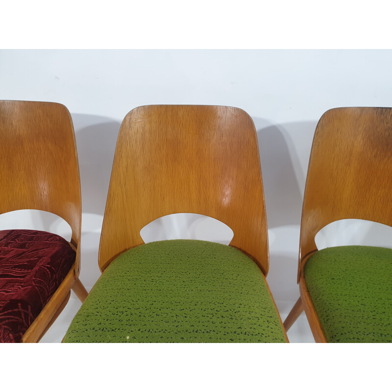 Suite de 4 chaises vintage par Oswald Haerdtl 1960