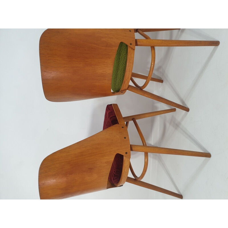Set of 4 vintage Dining Chairs by Oswald Haerdtl 1960s