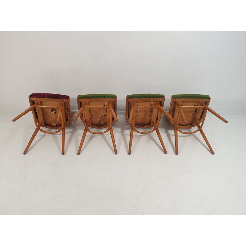 Set of 4 vintage Dining Chairs by Oswald Haerdtl 1960s