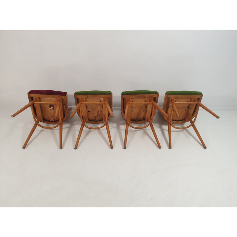 Suite de 4 chaises vintage par Oswald Haerdtl 1960