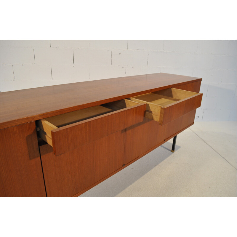 Sideboard in teak, Paul Geoffroy - 1960s