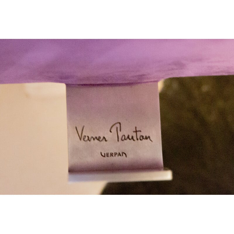 Canapé vintage trèfle violet par Verner Panton pour Verpan 1970
