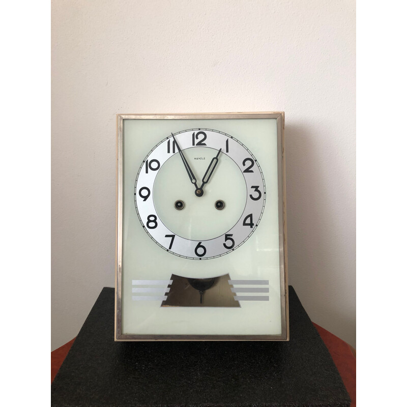 Vintage Art Decon wall kitchen clock Kienzle, Germany