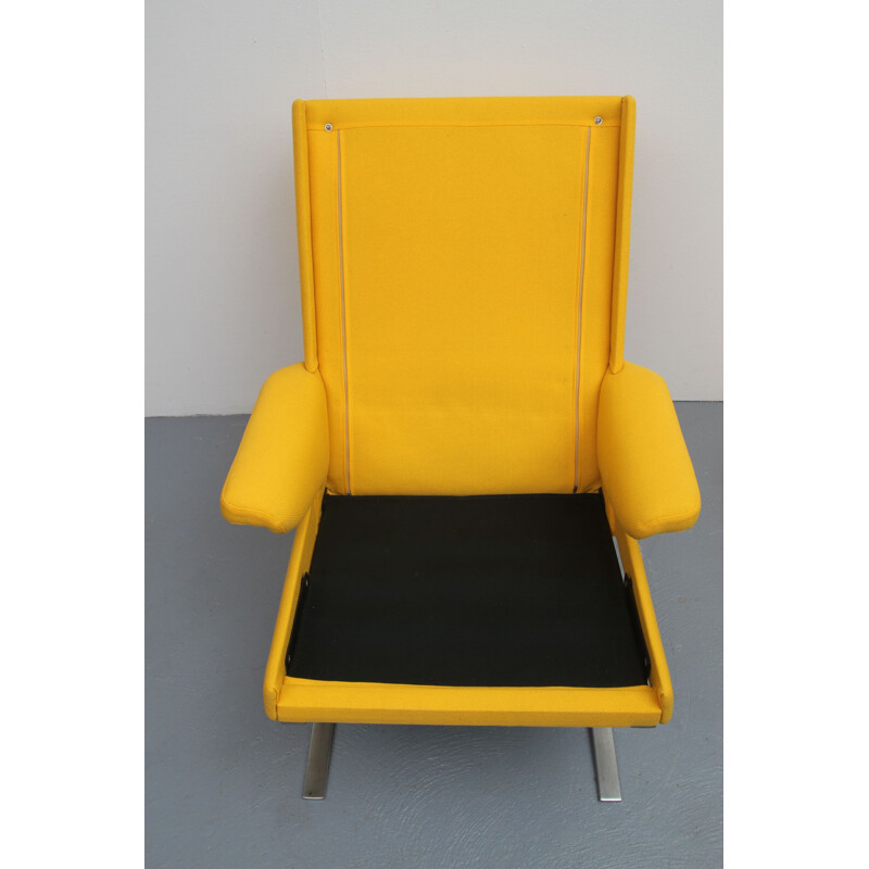 Vintage yellow swing-chair Reinhold Adolf for Cor, Germany 1970s