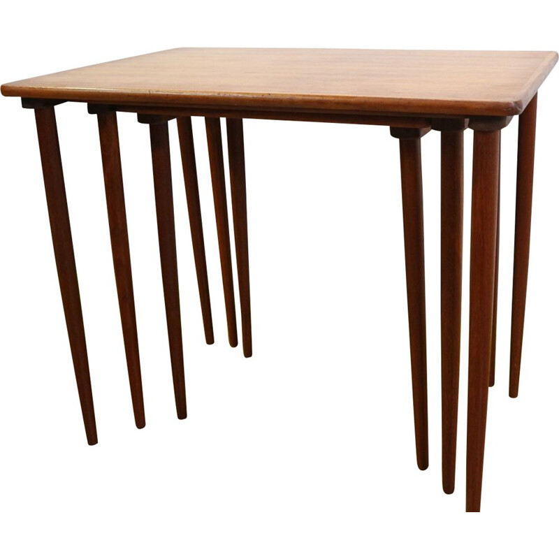 Vintage Teak Nest of Tables by H W Klein Bramin, Danish 