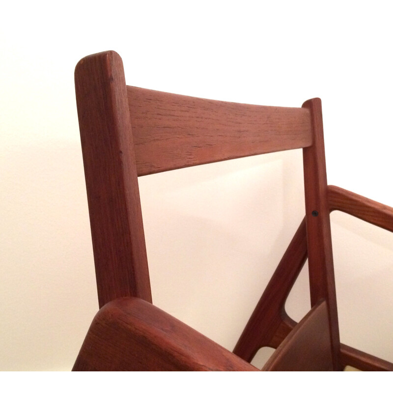 FD109 France & Son Scandinavian armchair in teak, Ole WANSCHER - 1950s