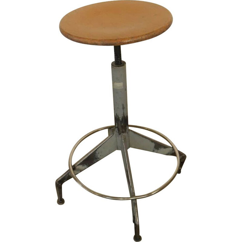 Tabouret industriel vintage