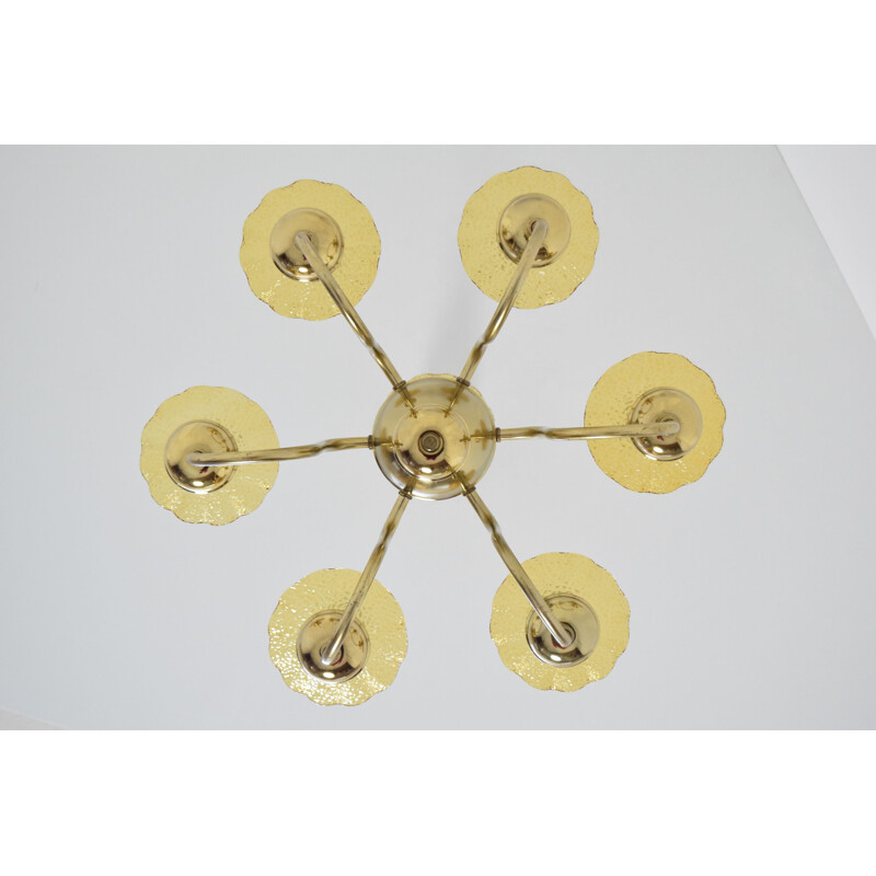 Vintage Chandelier by Kamenicky Senov, Czechoslovakia 1960s