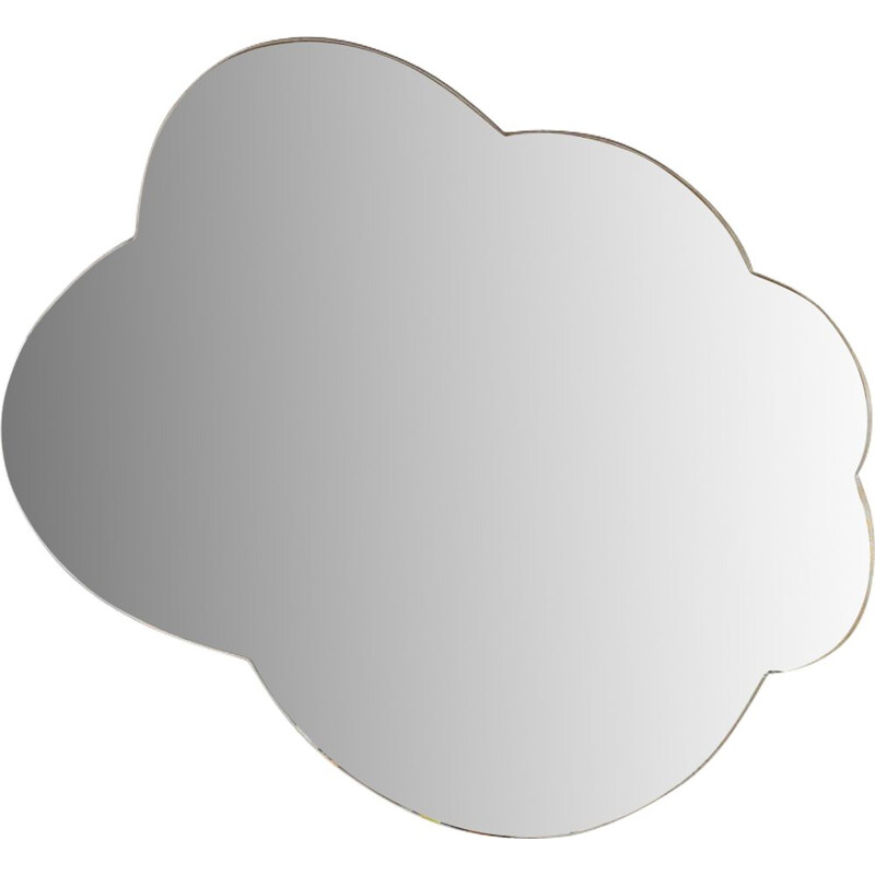 Vintage mirror "nuage" by atelier Mathias, Paris 1970s