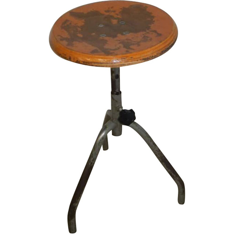 Vintage wood stool