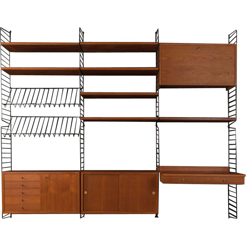 Vintage Wall Unit by Nils Strinning 1950s