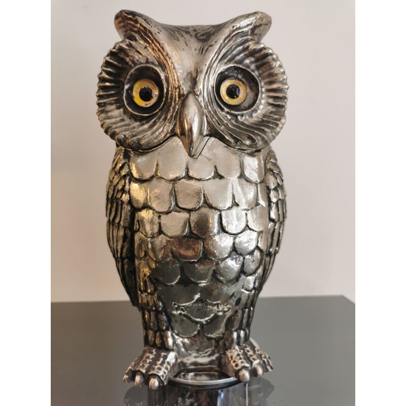 Vintage ice bucket owl 1970s