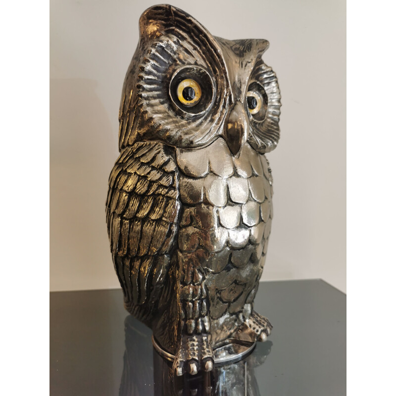 Vintage ice bucket owl 1970s