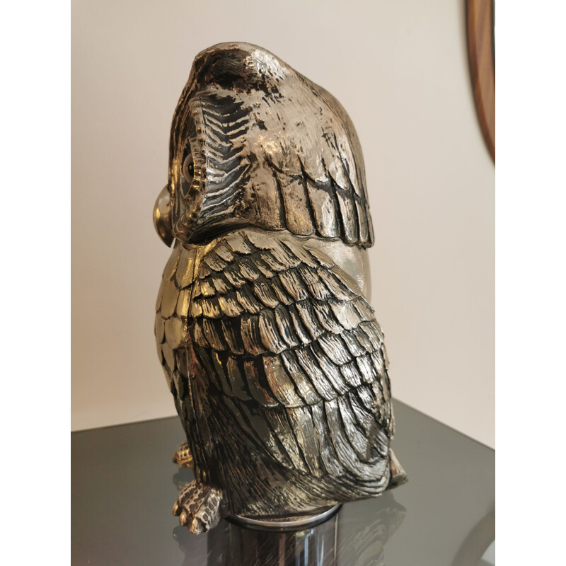 Vintage ice bucket owl 1970s