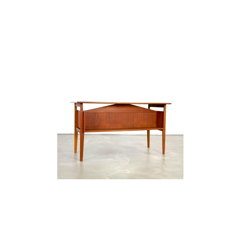 Scandinavian desk in teak wood, Gunnar Nielsen TIBERGAARD - 1960