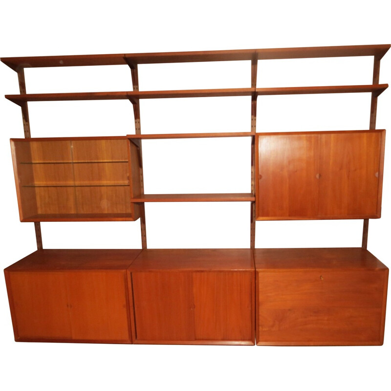 Royal shelving system in teak, Poul CADOVIUS - 1960s