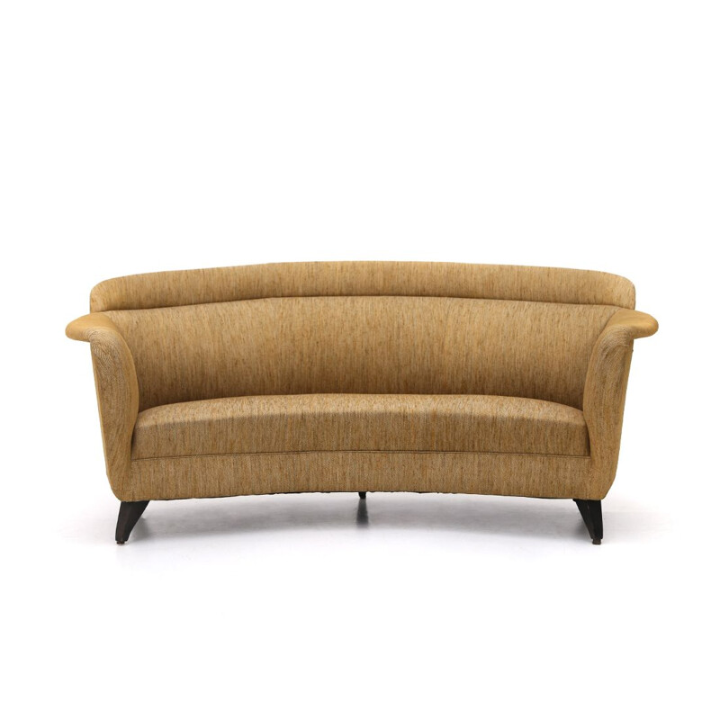 Vintage 3 seater sofa in hazelnut color, Italian 1960s