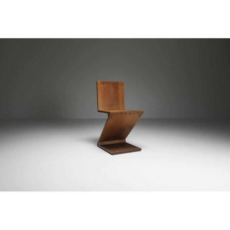Vintage Zig-Zag Chair by G. Rietveld 1932s