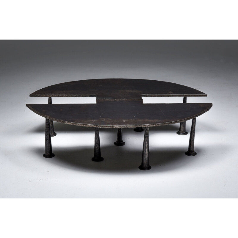 Table basse vintage en acier "Resourcer 1" par Thomas Serruys