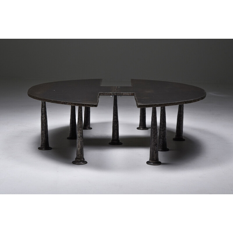 Table basse vintage en acier "Resourcer 1" par Thomas Serruys