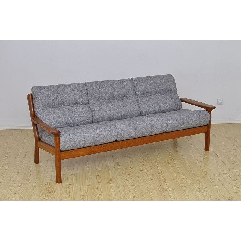 Vintage Teak Sofa by Juul Kristensen for Glostrup Mobelfabrik, Danish 1960s