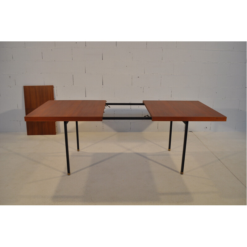 Teak dining table, Paul Geoffroy - 1960s