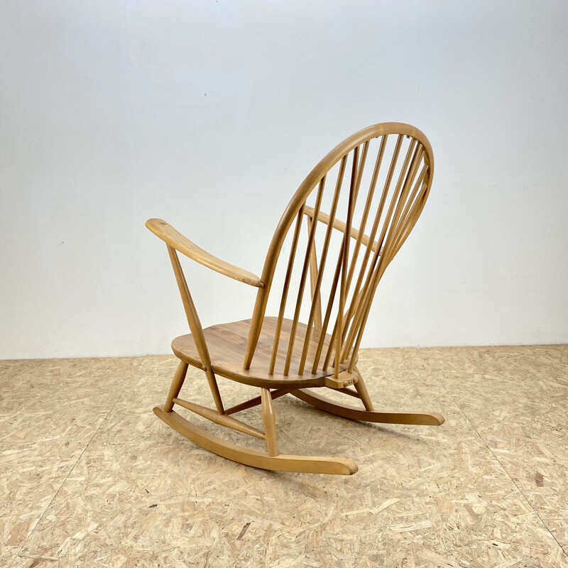 Vintage beech and elm Ercol 315 Rocking Chair 1960s