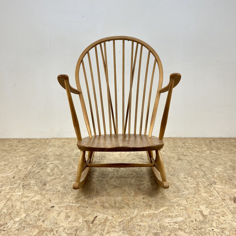 Vintage beech and elm Ercol 315 Rocking Chair 1960s