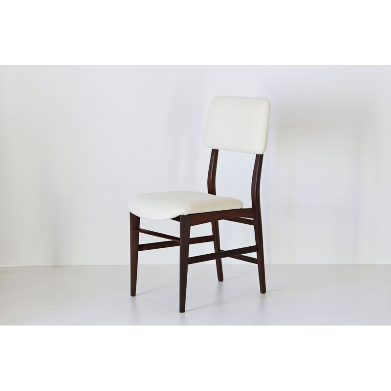 Set of 4 vintage dining chairs by Vittorio Dassi, Italian 1960s