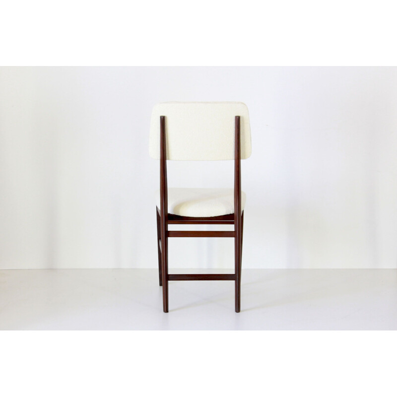 Set of 4 vintage dining chairs by Vittorio Dassi, Italian 1960s