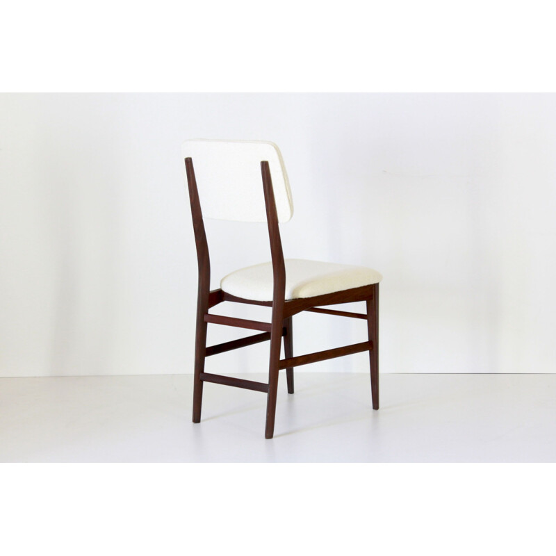 Set of 4 vintage dining chairs by Vittorio Dassi, Italian 1960s