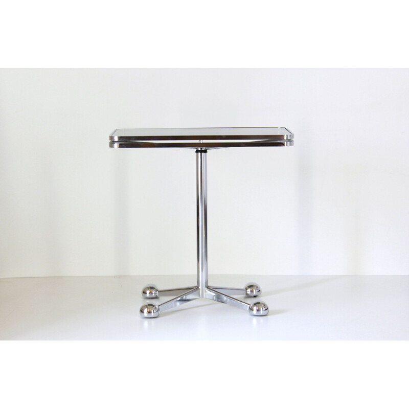 Vintage steel side table by Allegri Parma 1970s