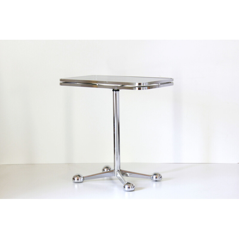 Vintage steel side table by Allegri Parma 1970s