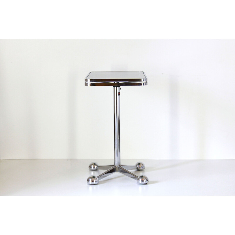 Vintage steel side table by Allegri Parma 1970s