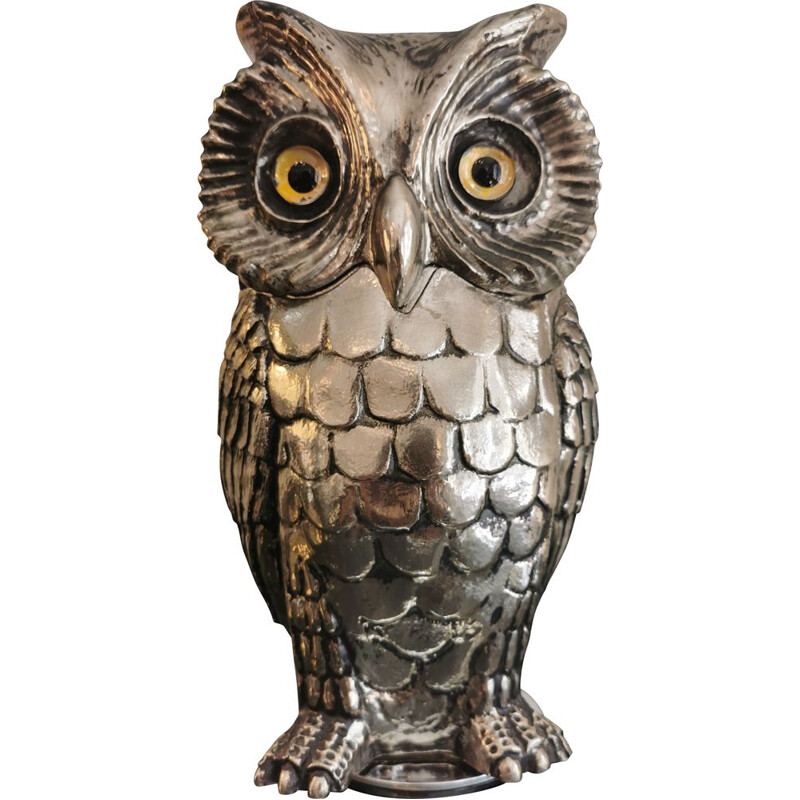 Vintage ice bucket owl 1970s