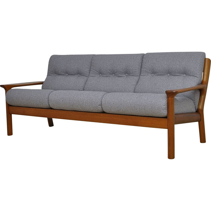 Vintage Teak Sofa by Juul Kristensen for Glostrup Mobelfabrik, Danish 1960s