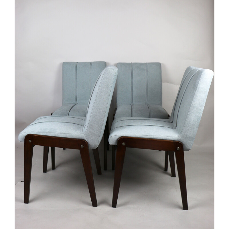 Conjunto de 4 cadeiras aga vintage de Józef Chierowski 1970