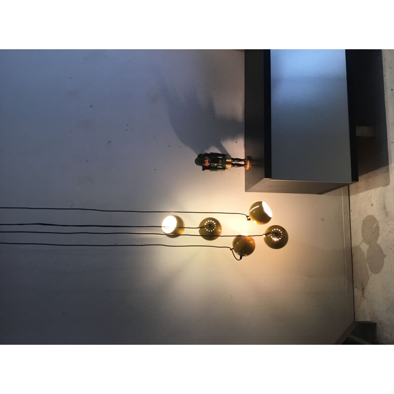Lámpara colgante cascada vintage de Goffredo Reggiani, Italia 1960