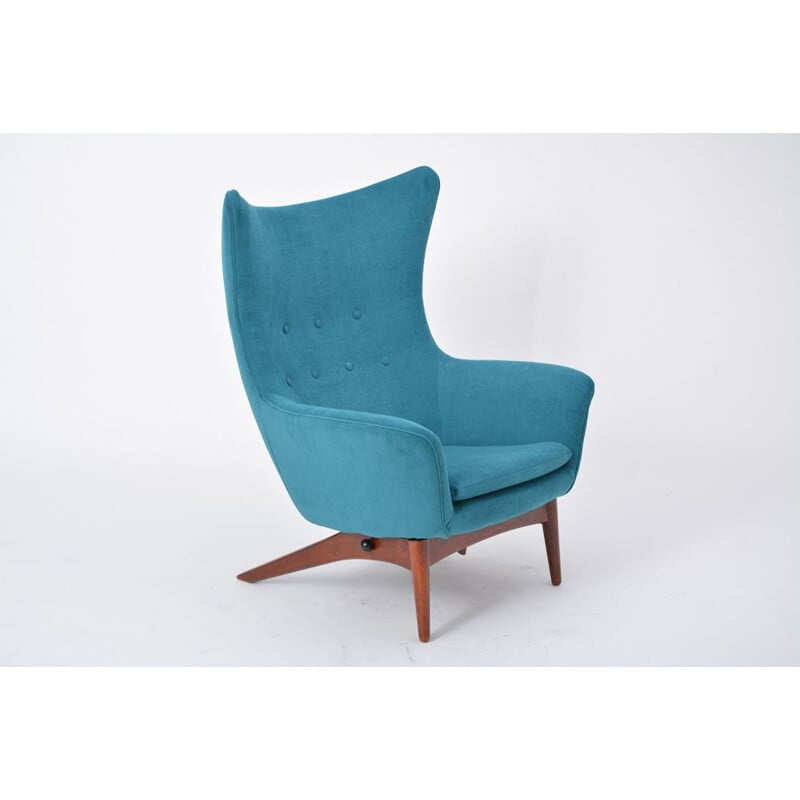 Vintage reclining chair by Henry Walter Klein, Danish