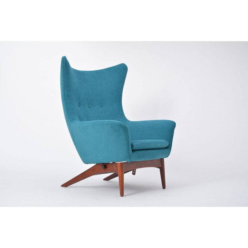 Vintage reclining chair by Henry Walter Klein, Danish