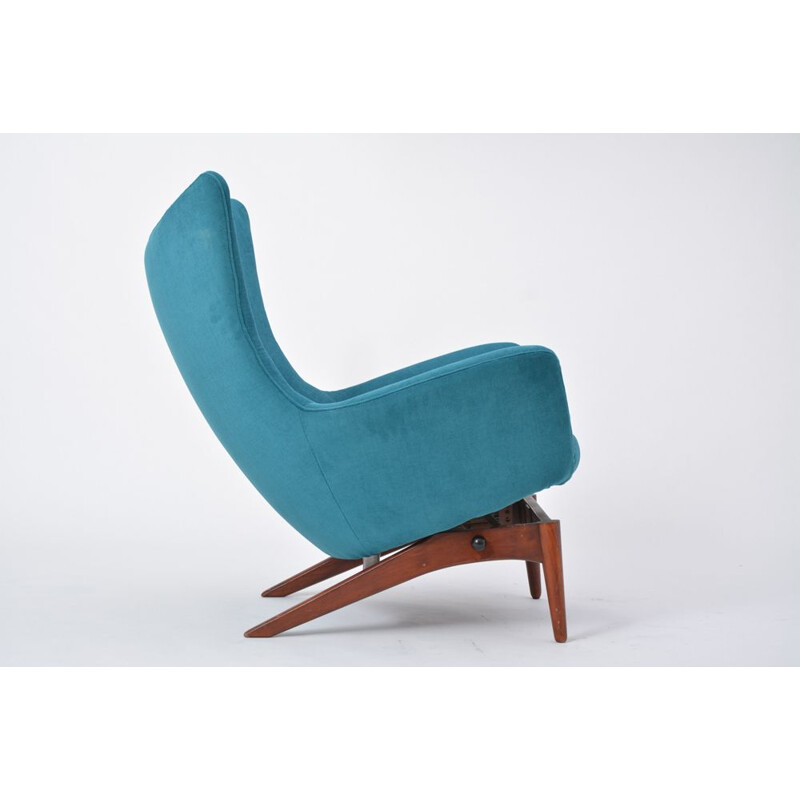 Vintage reclining chair by Henry Walter Klein, Danish