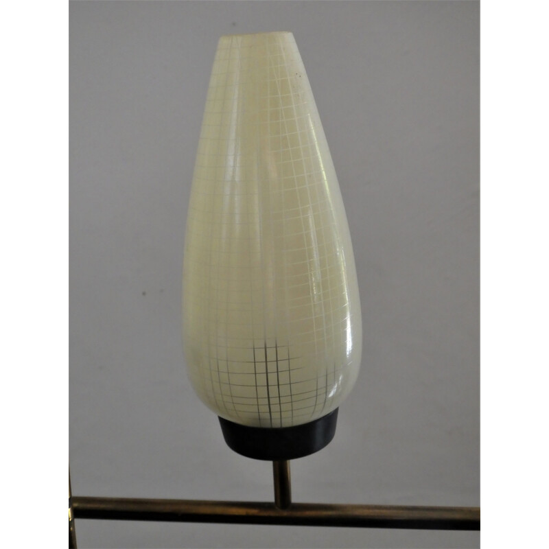 Lampadario vintage di Arlus 1950