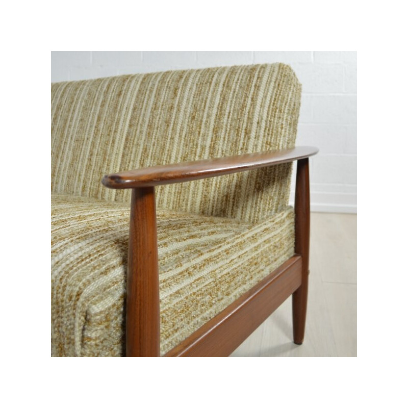Convertible Scandinavian sofa in teak - 1960s