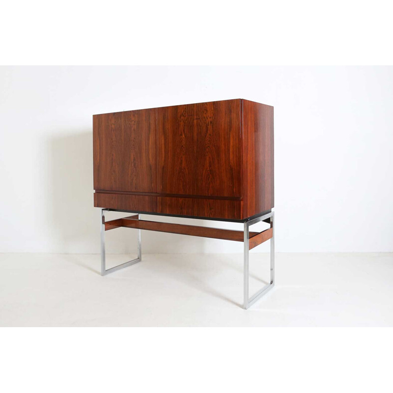 Vintage Rosewood bar cabinet by Rudolf Bernd Glatzel