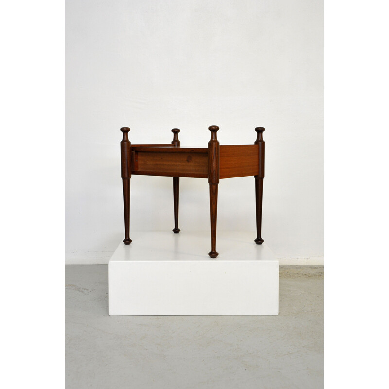 Vintage teak bedside table by Gautier, France 1960s