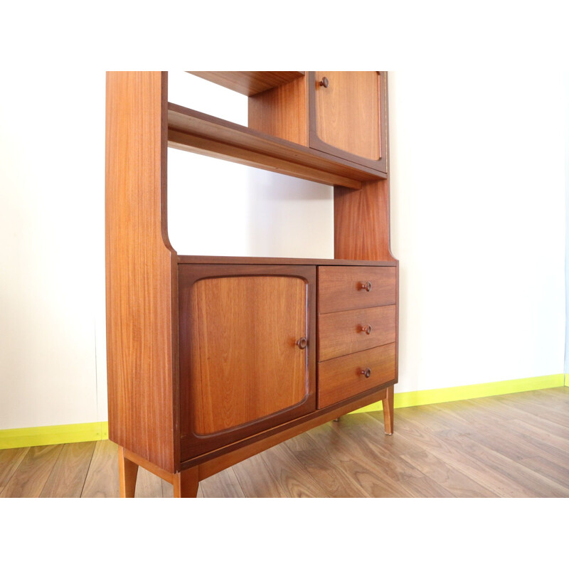 Vintage Teak Bookcase Room divider by Stonehill