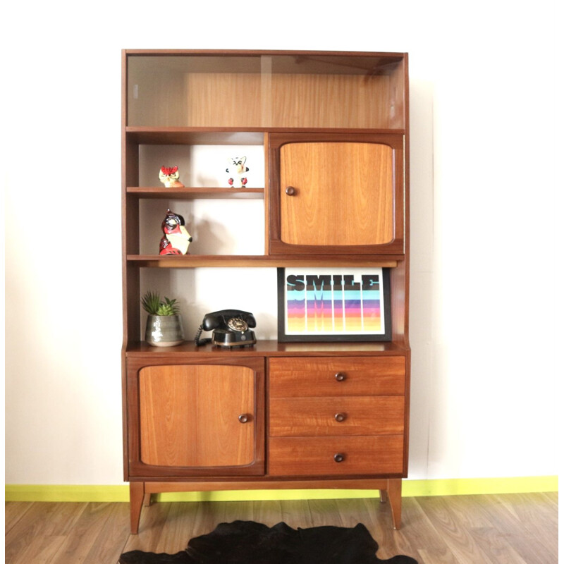 Vintage Teak Bookcase Room divider by Stonehill