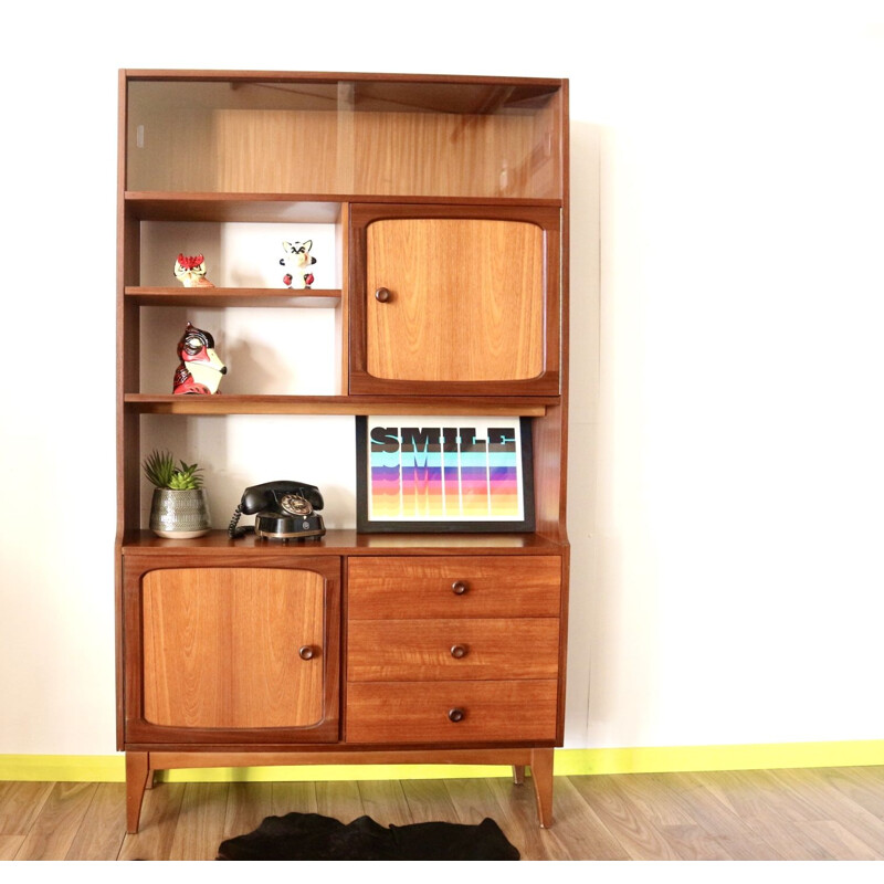 Vintage Teak Bookcase Room divider by Stonehill