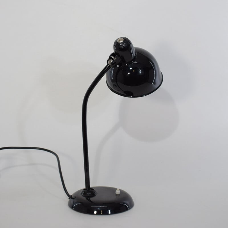 Vintage-Schreibtischlampe aus schwarzem Stahl Modell 6556 "Christian Dell" vom Bauhaus in Weimar, 1930