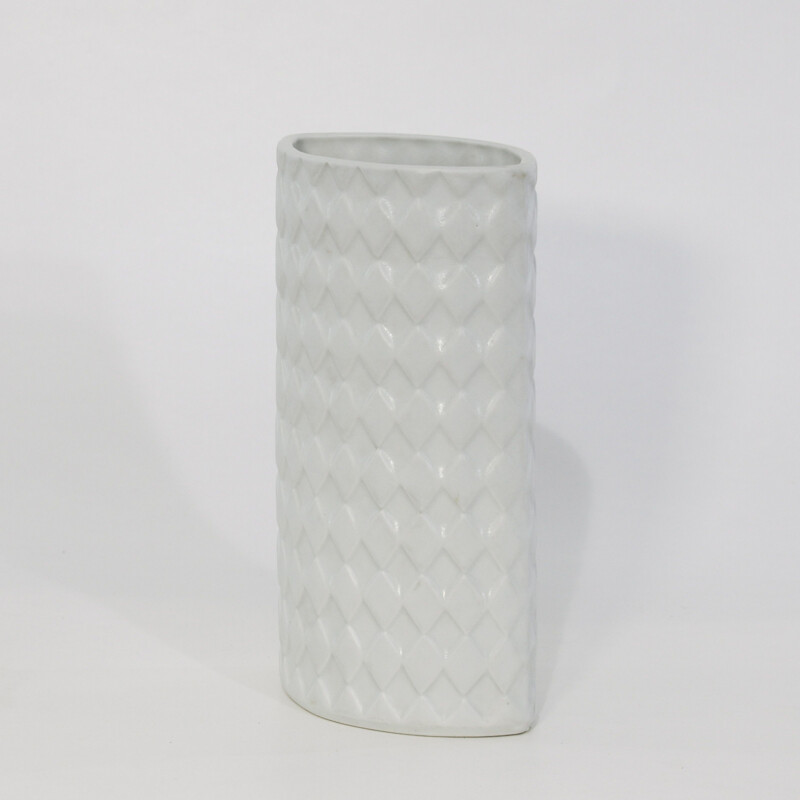 Vase scandinave vintage en céramique arlequin de Kaarina, 1958